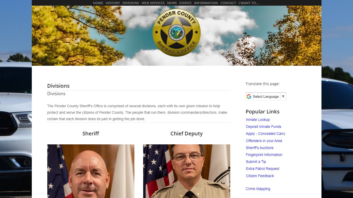 Division | Pender County Sheriff's Office